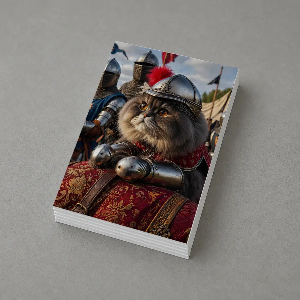 Persian Cat Knight Armor Medieval Tournament – Postcards