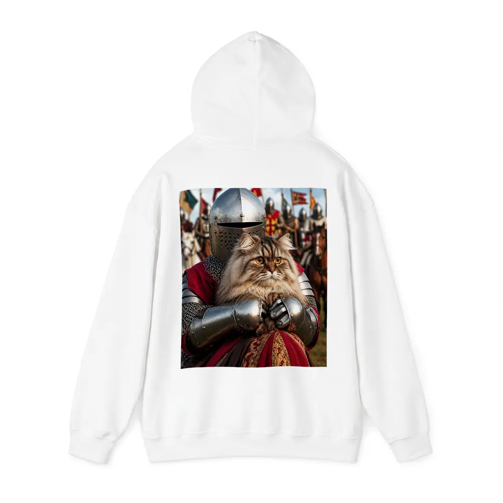 Persian Cat Knight Medieval Tournament Battle Scene – Hoodies