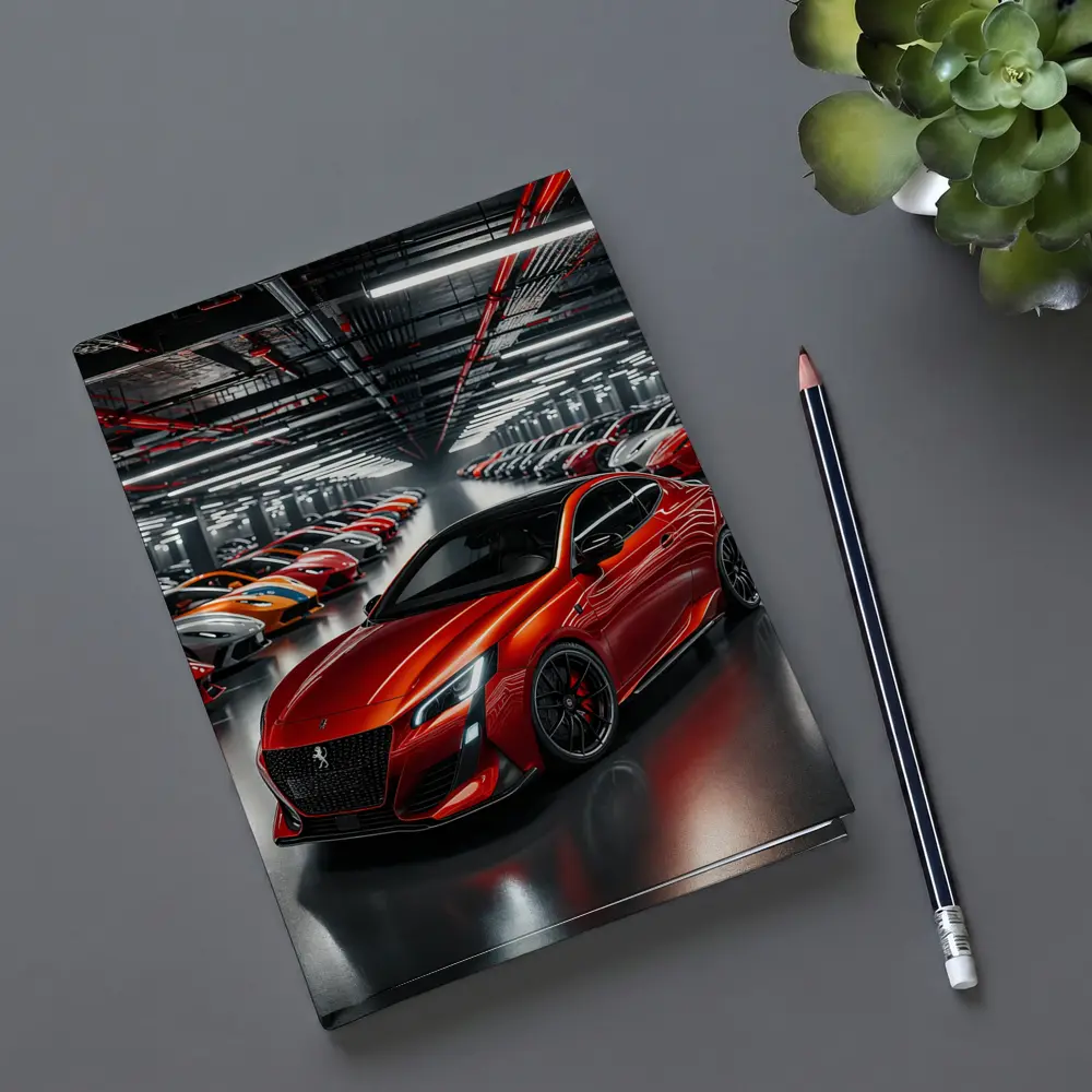 Peugeot Sport Red Car Indoor Parking Garage – Notebooks
