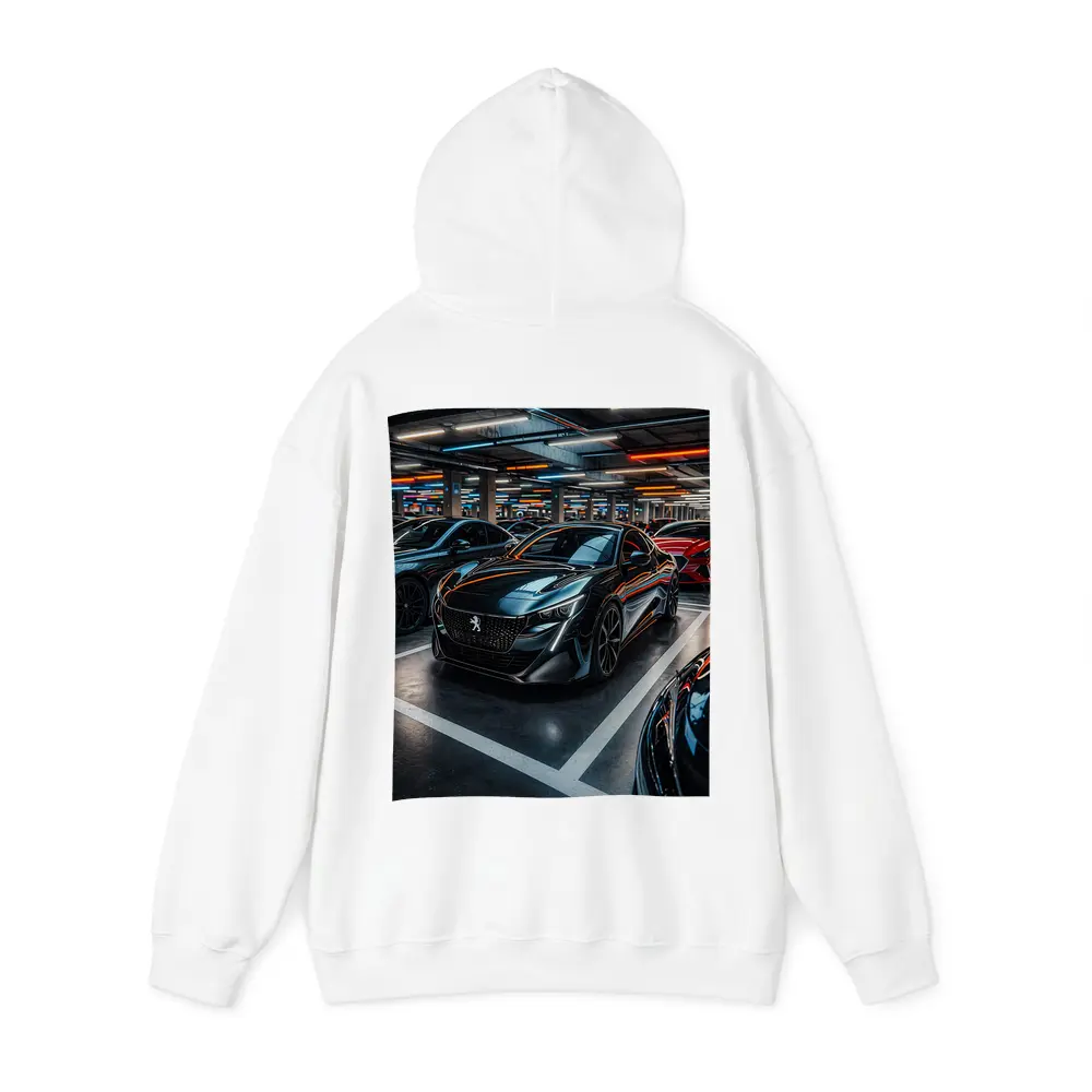 Peugeot Sport Black Car Underground Parking – Hoodies