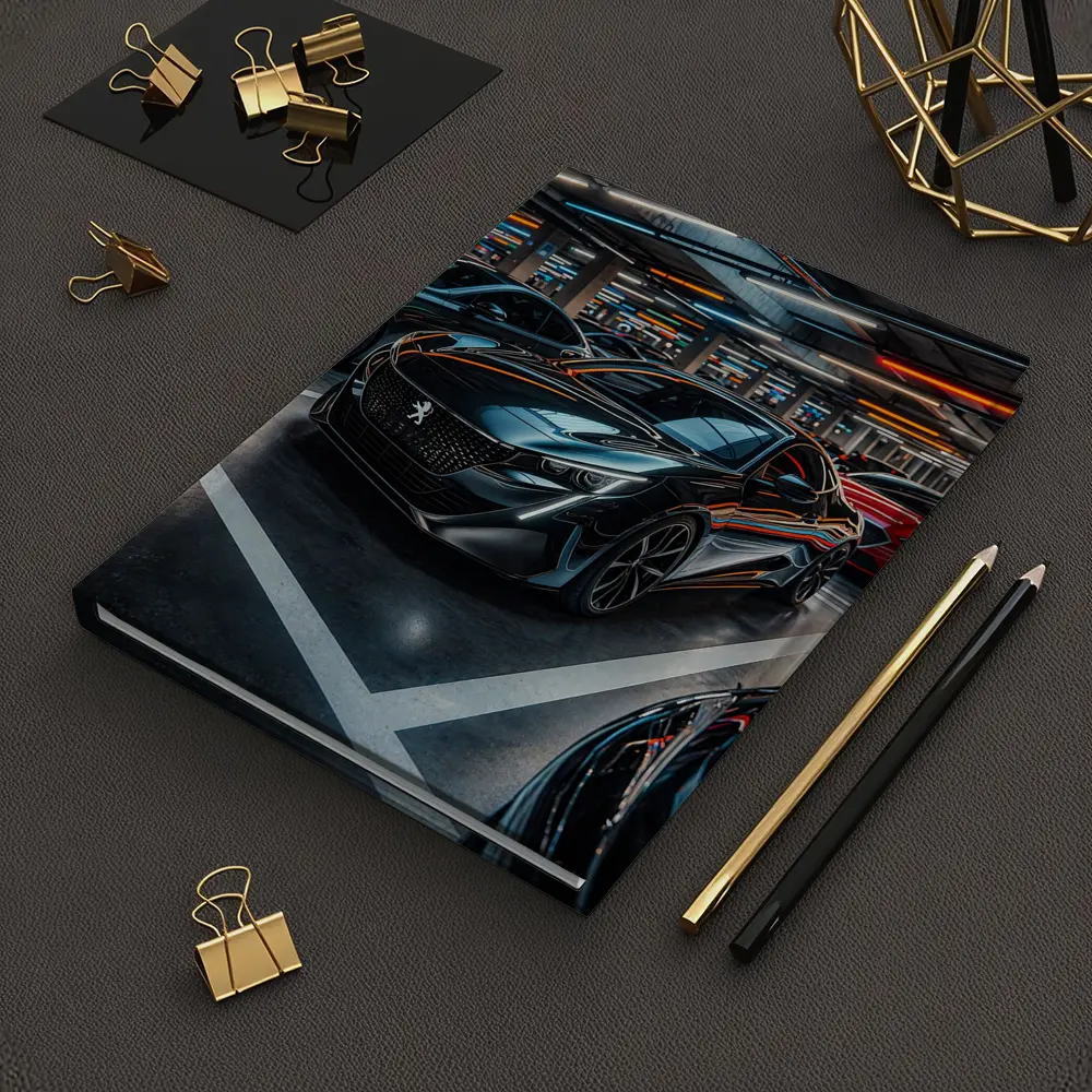 Peugeot Sport Black Car Underground Parking – Notebooks