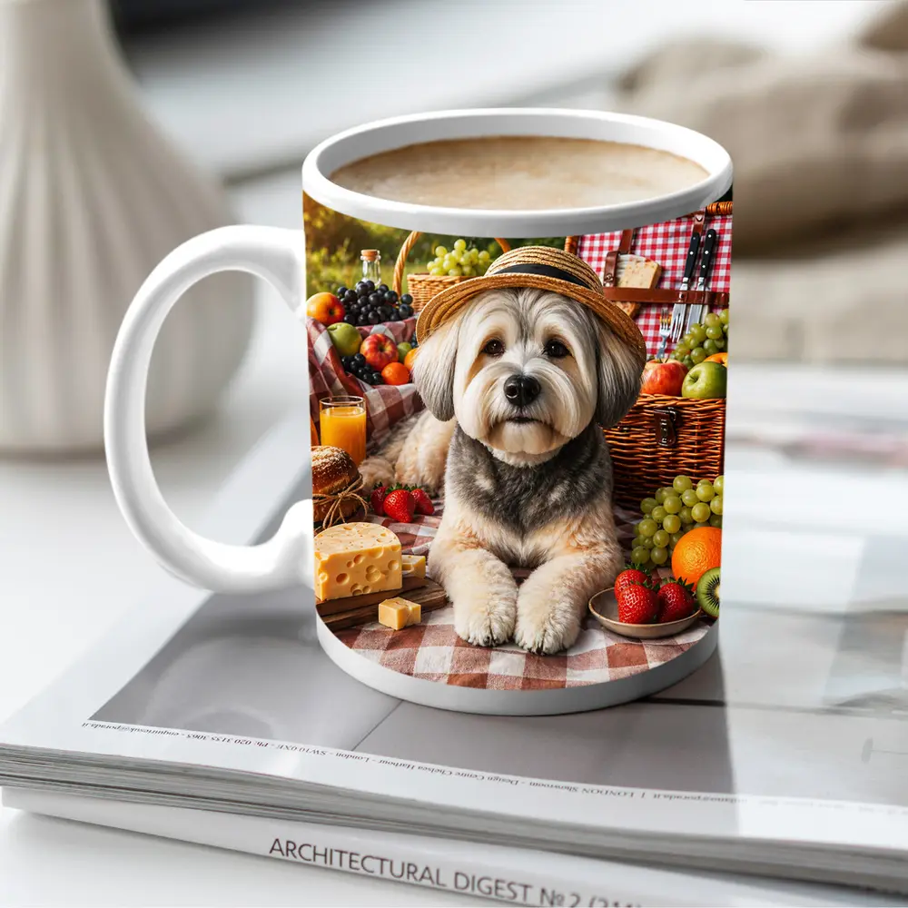 Havanese Dog Picnic Straw Hat Fruits – Mugs