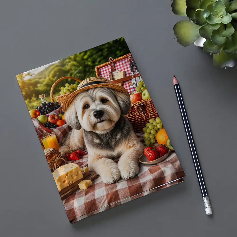 Havanese Dog Picnic Straw Hat Fruits – Notebooks