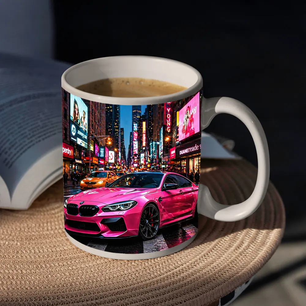 Pink BMW M6 Gran Coupe New York City – Mugs