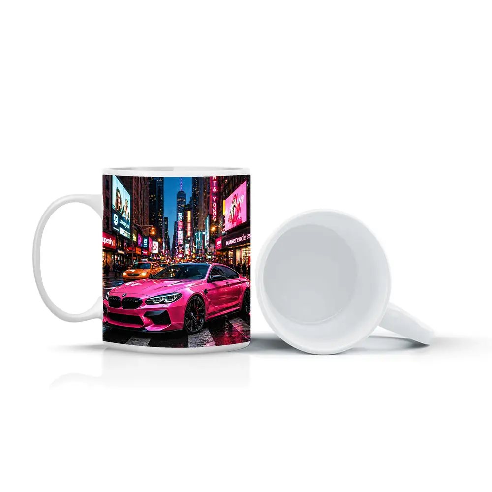 Pink BMW M6 Gran Coupe New York City – Mugs