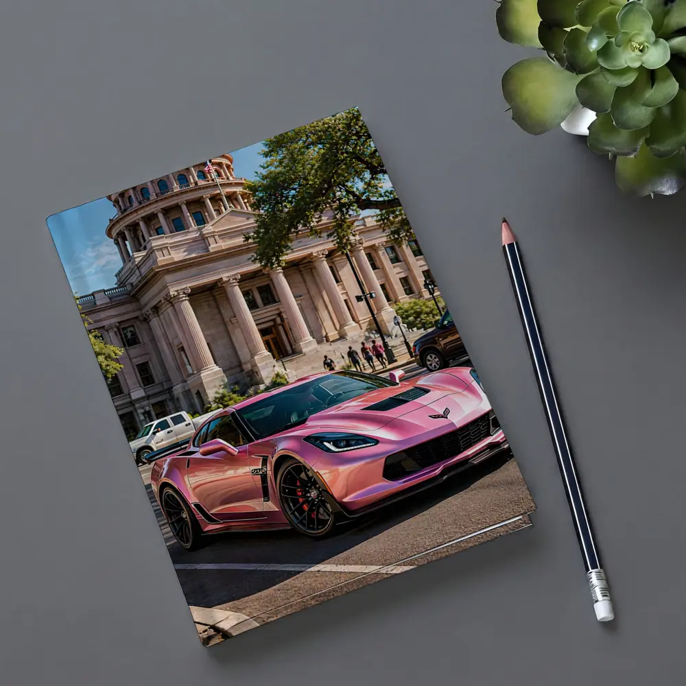 Pink Chevrolet Corvette Z06 Austin Capitol – Notebooks