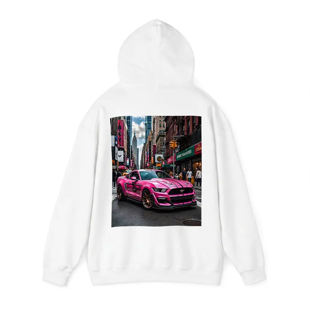 Pink Ford Mustang Mach One New York City – Hoodies
