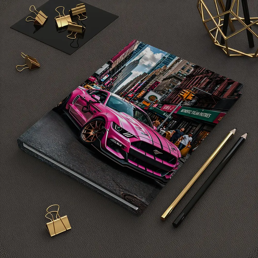 Pink Ford Mustang Mach One New York City – Notebooks
