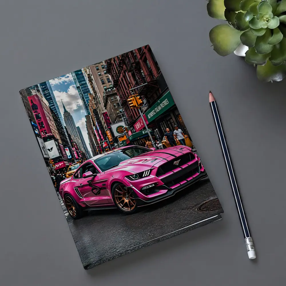 Pink Ford Mustang Mach One New York City – Notebooks