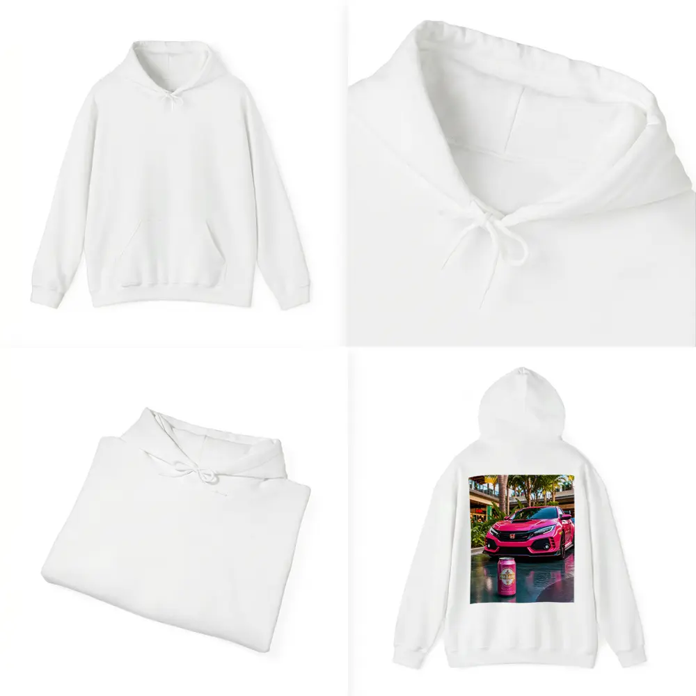Honda Civic Type R Pink Tropical Mall Setting – Hoodies