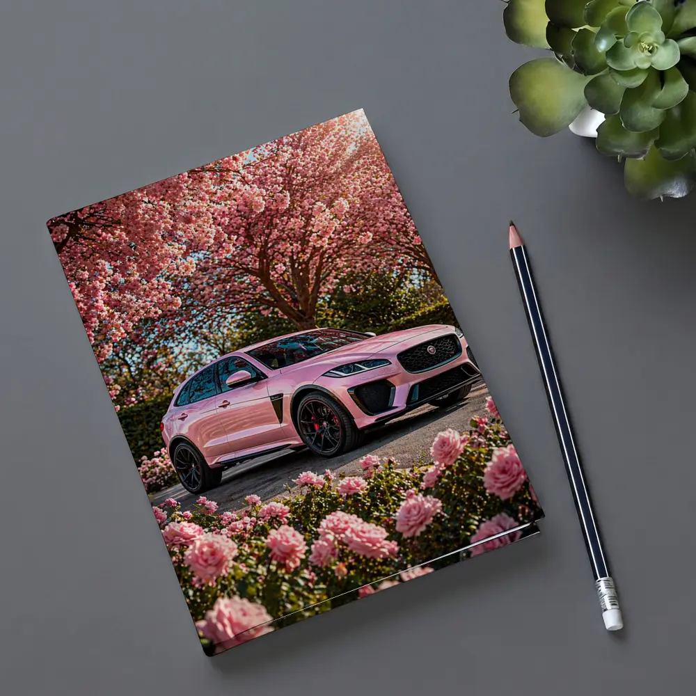Pink Jaguar F-Pace SVR Among Pink Roses – Notebooks