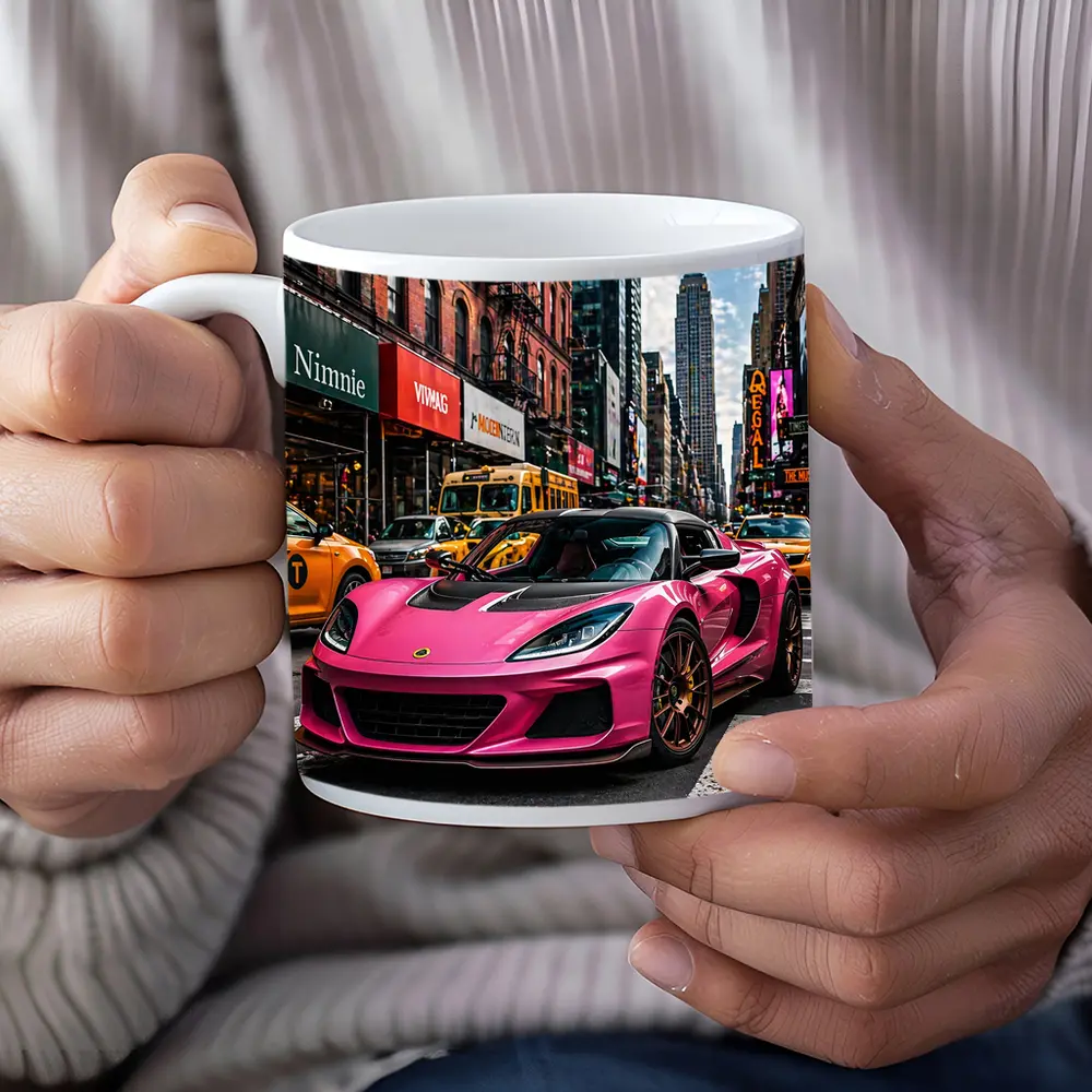 Pink Lotus Exige New York City Street – Mugs