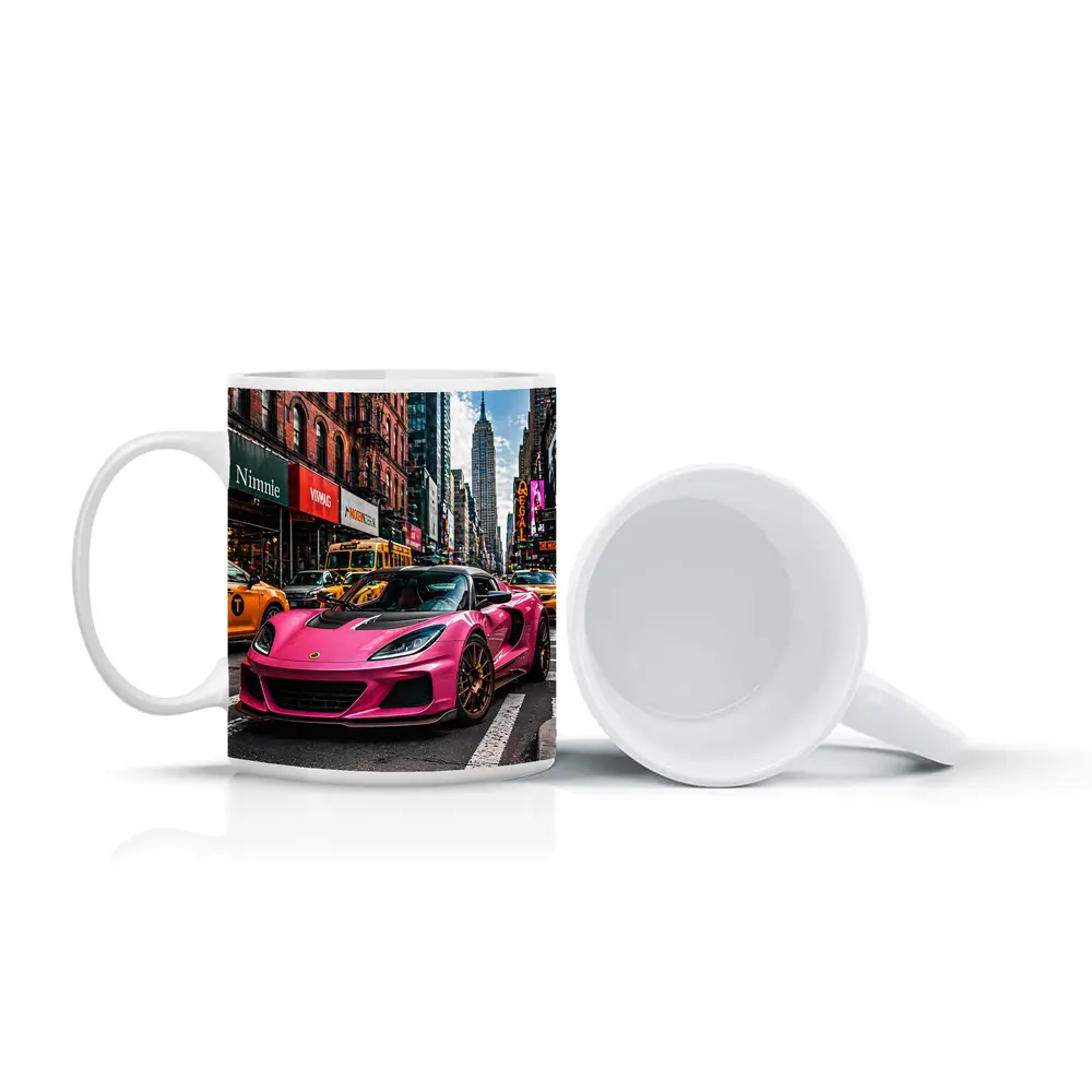 Pink Lotus Exige New York City Street – Mugs