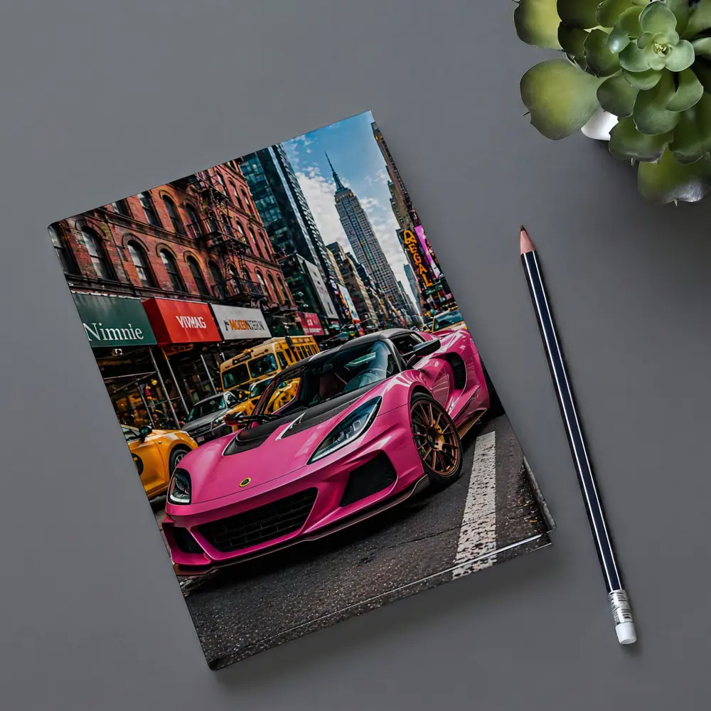 Pink Lotus Exige New York City Street – Notebooks