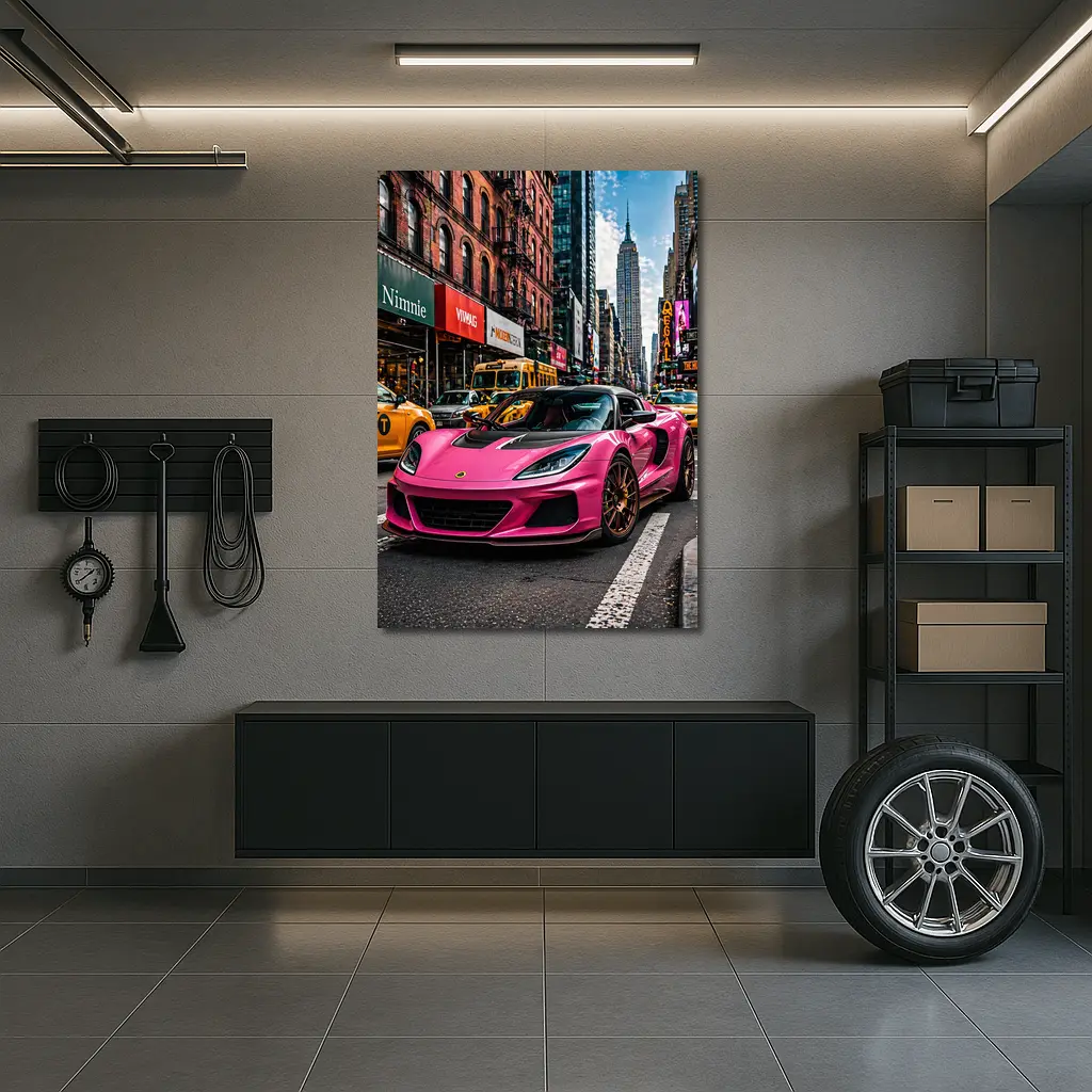Pink Lotus Exige New York City Street – Wall Art