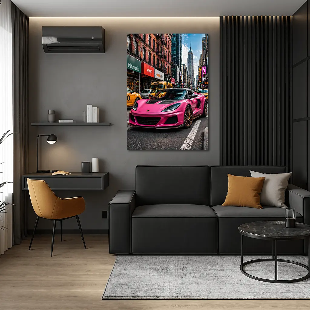 Pink Lotus Exige New York City Street – Wall Art