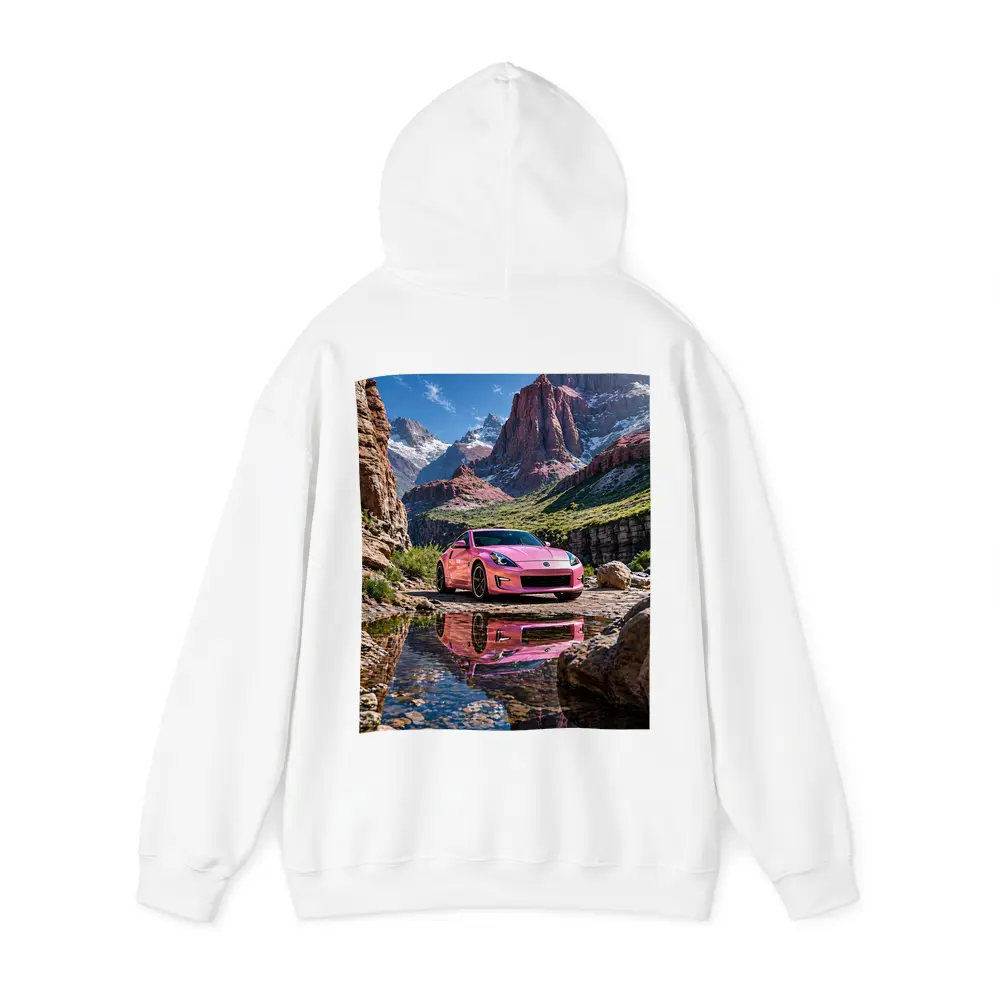 Pink Nissan 370Z Rocky Mountain Canyon – Hoodies