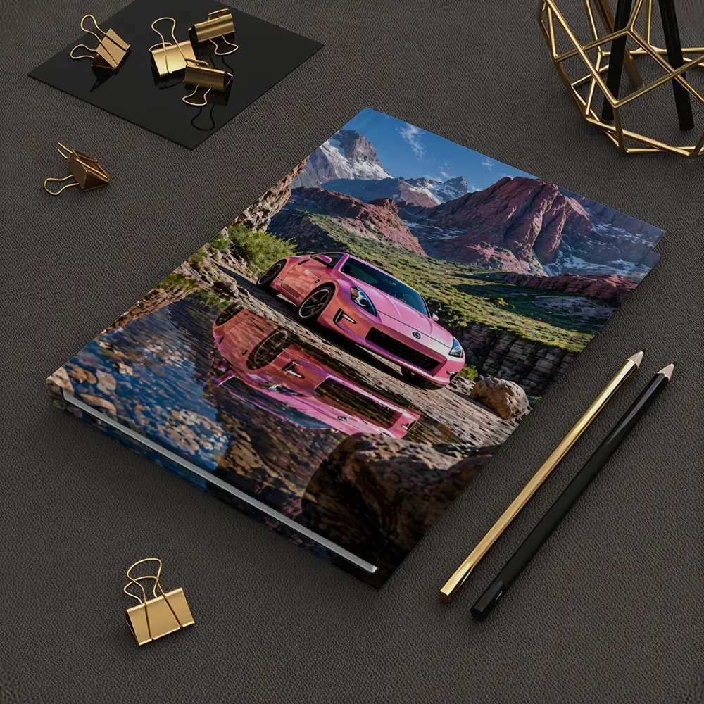 Pink Nissan 370Z Rocky Mountain Canyon – Notebooks