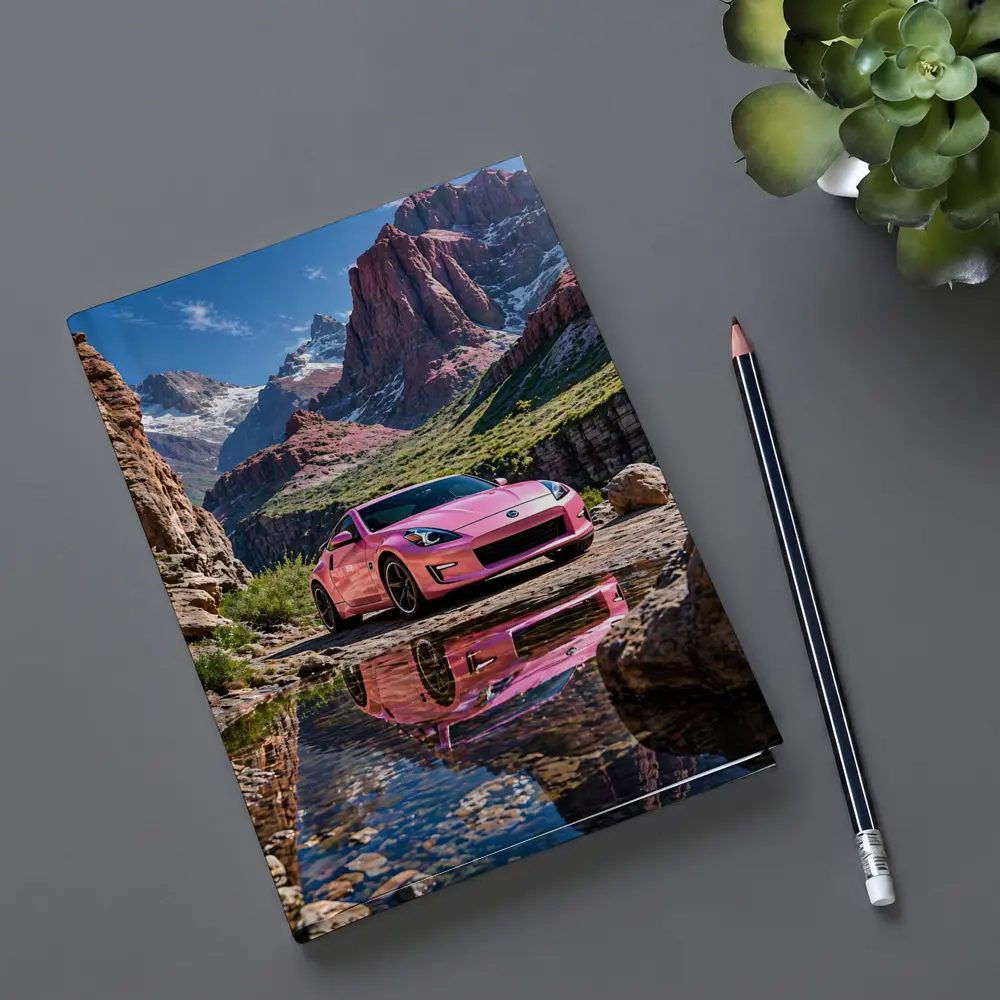Pink Nissan 370Z Rocky Mountain Canyon – Notebooks