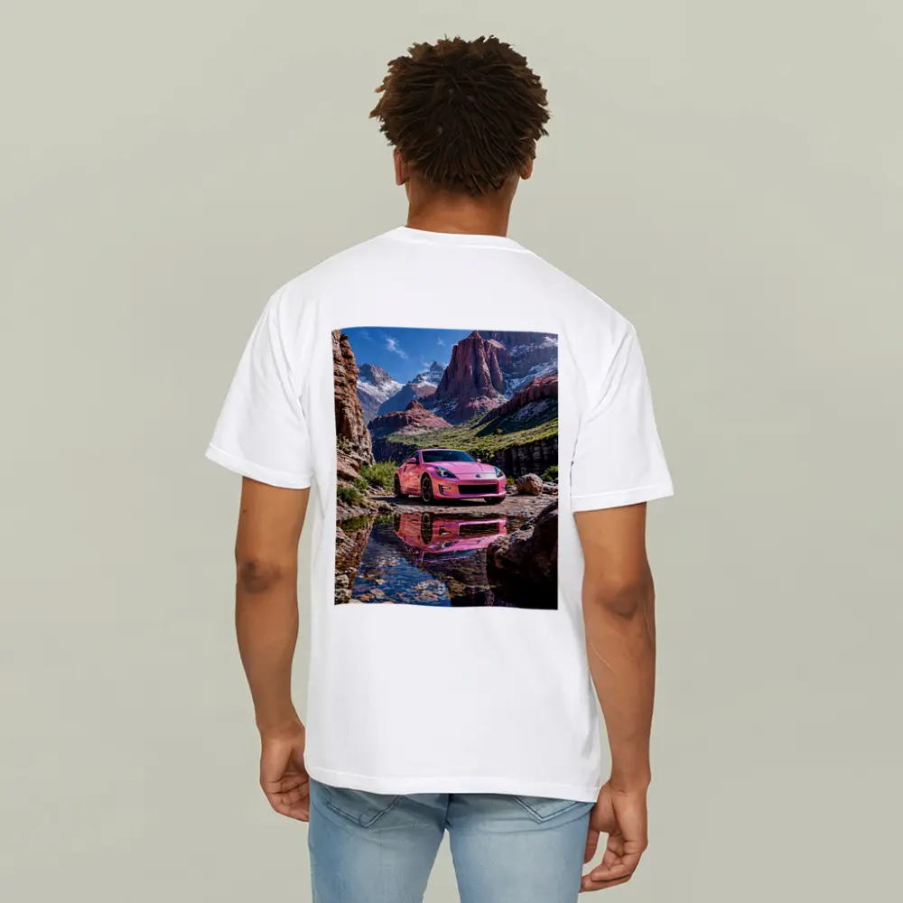 Pink Nissan 370Z Rocky Mountain Canyon – T-Shirts
