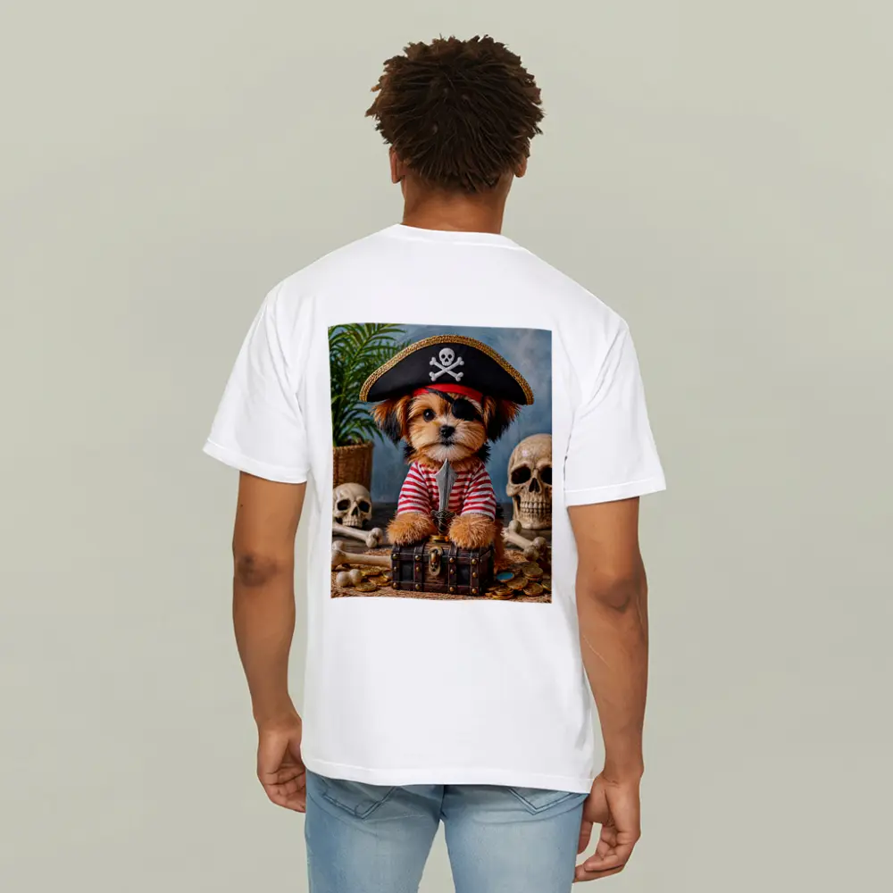 Yorkshire Terrier Pirate Captain Treasure Chest – T-Shirts