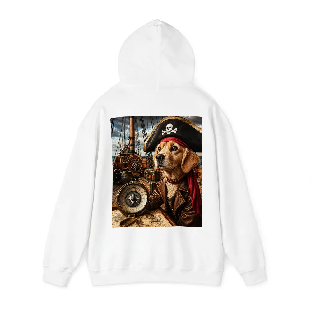 Golden Retriever Pirate Captain Ship Deck – Hoodies