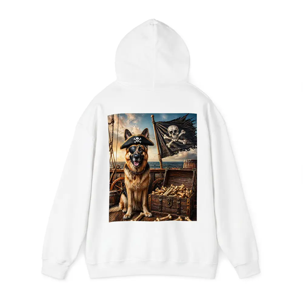 Pirate German Shepherd Dog Ship Treasure Chest – Hoodies