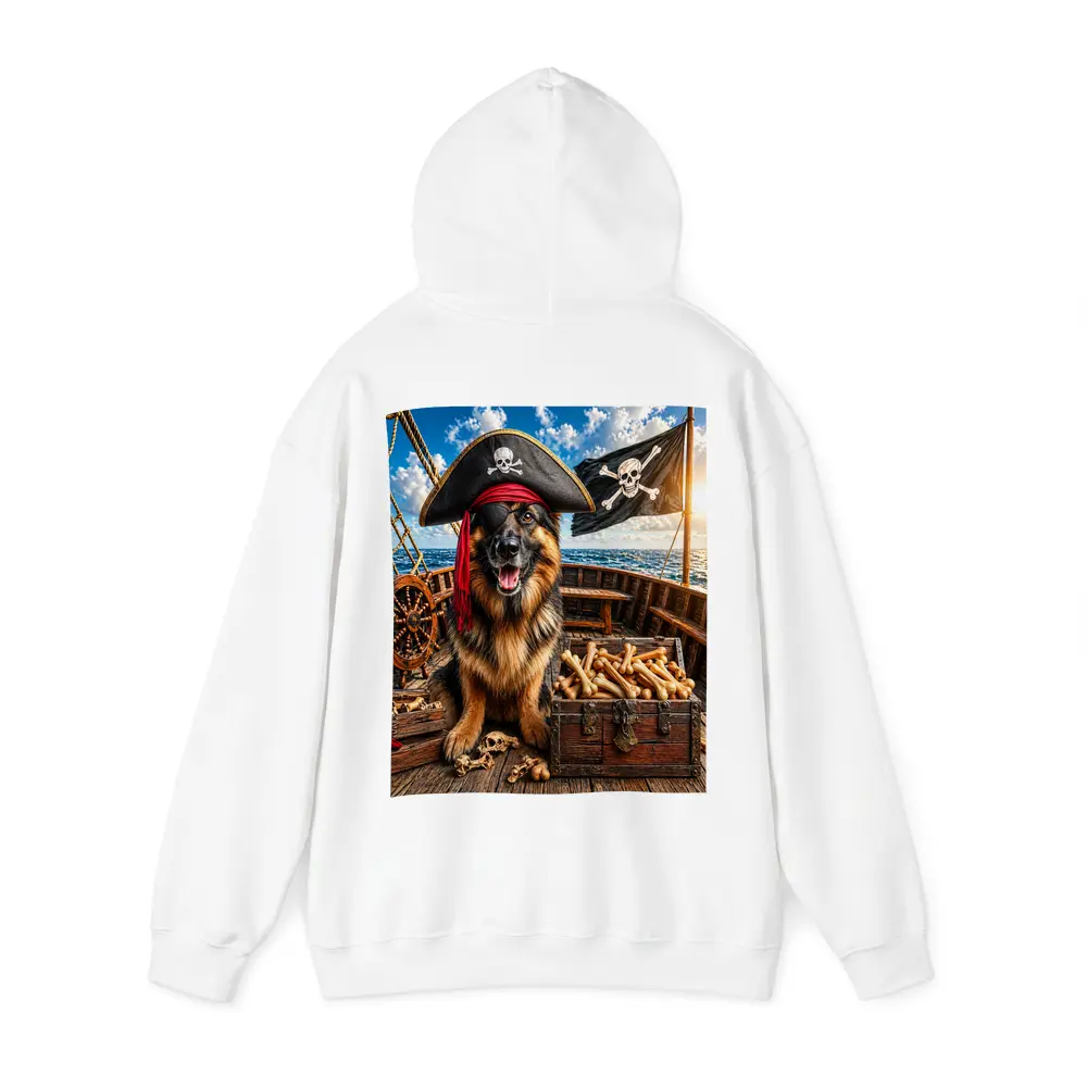 Pirate German Shepherd Dog Treasure Ship – Hoodies