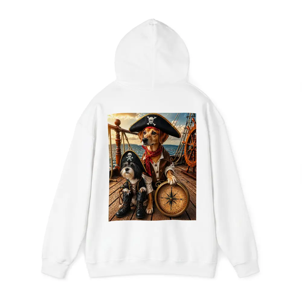 Pirate Dogs on Ship Deck Adventure – Hoodies