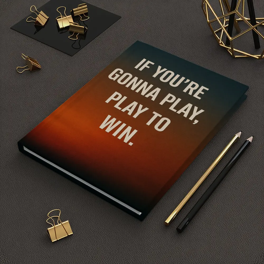 Play To Win Quote Sunset Sky – Notebooks