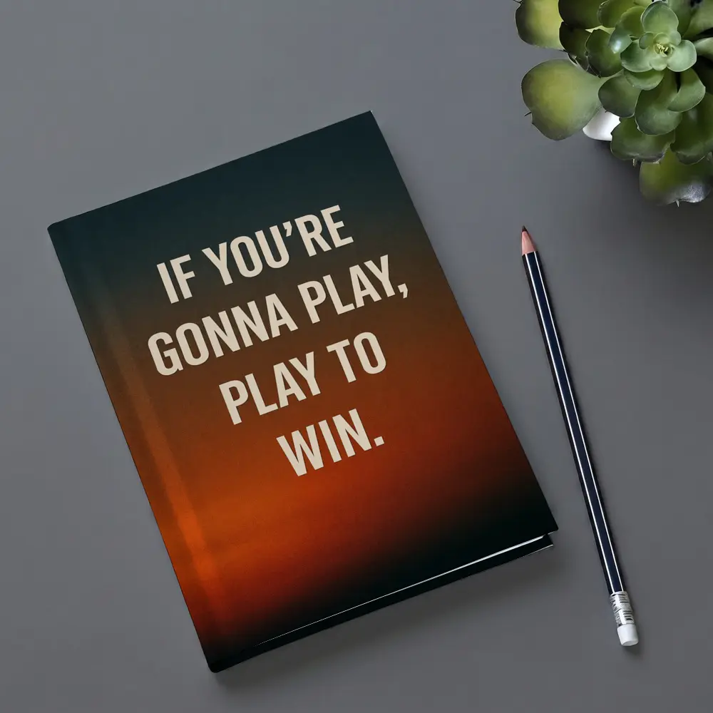 Play To Win Quote Sunset Sky – Notebooks