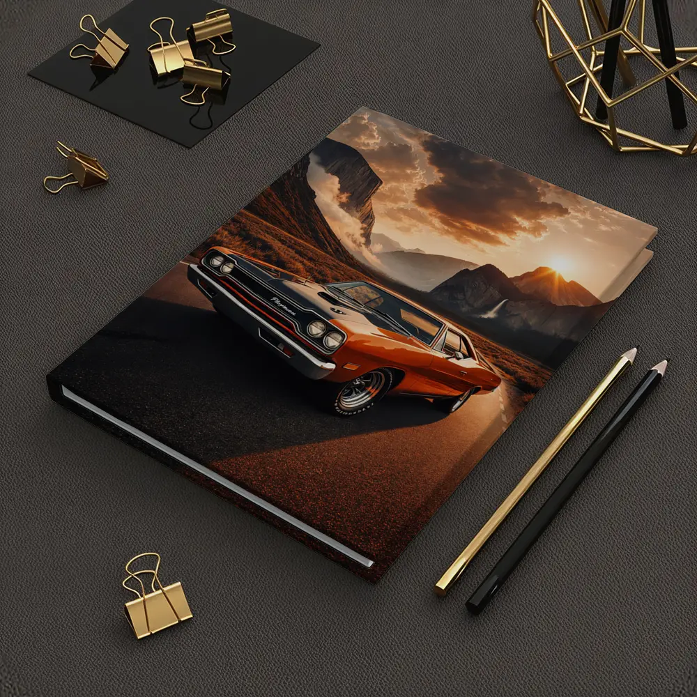 Plymouth Road Runner Classic Muscle Mountain Sunset – Notebooks