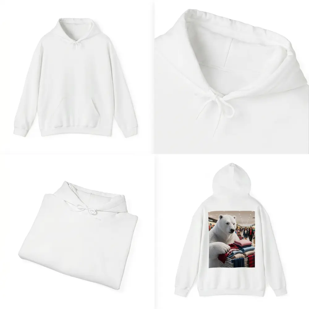 Polar Bear Shopping Cart Fashion Mall – Hoodies