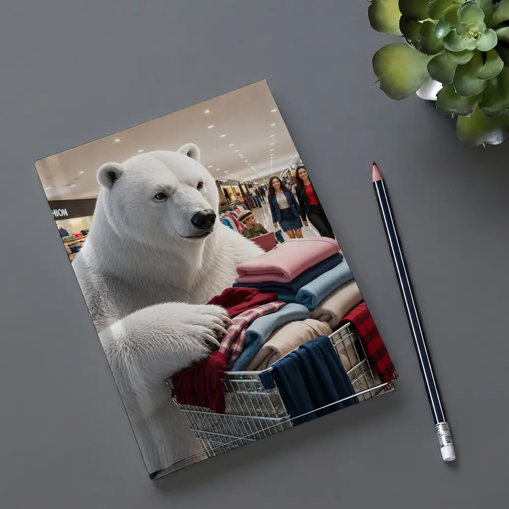 Polar Bear Shopping Cart Fashion Mall – Notebooks