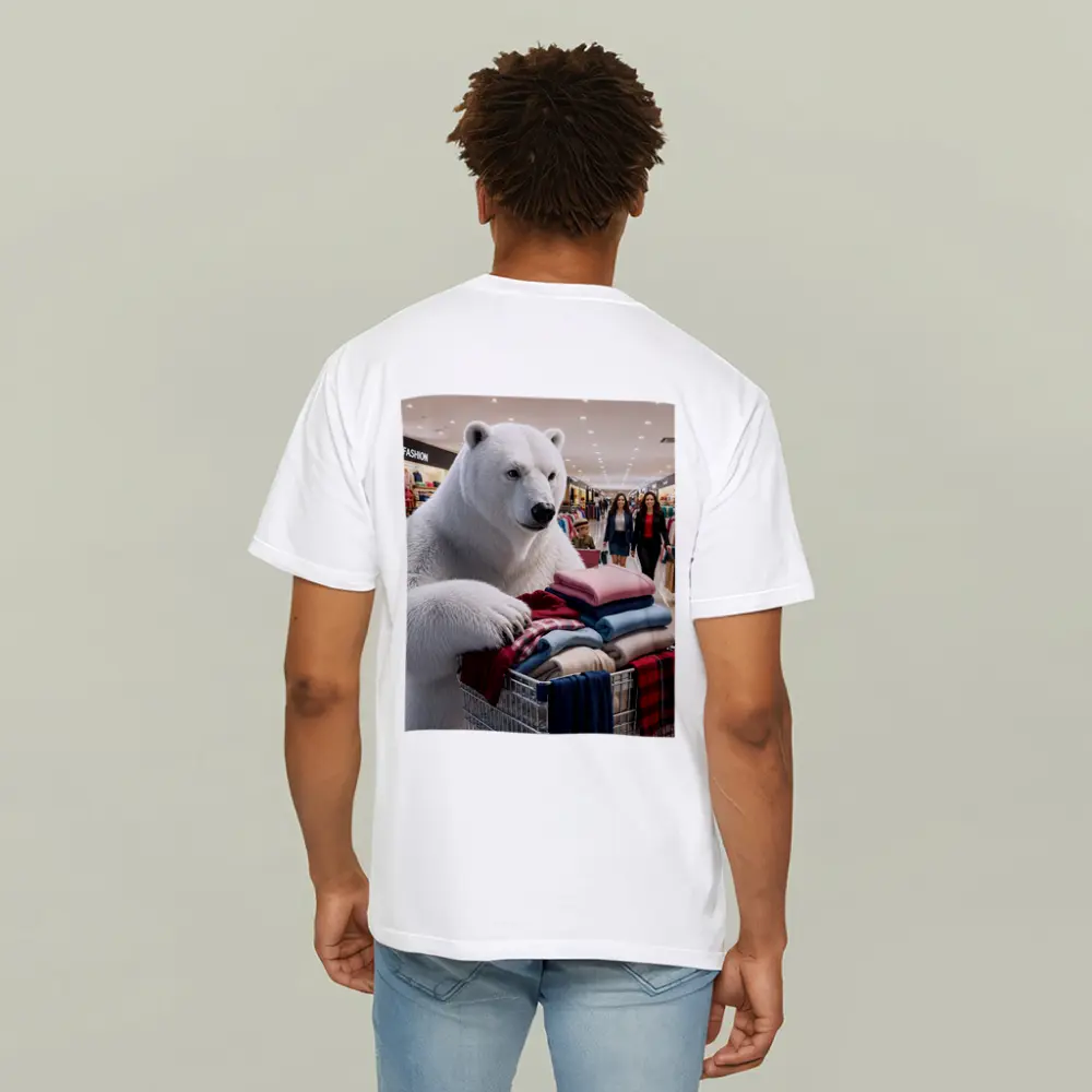 Polar Bear Shopping Cart Fashion Mall – T-Shirts
