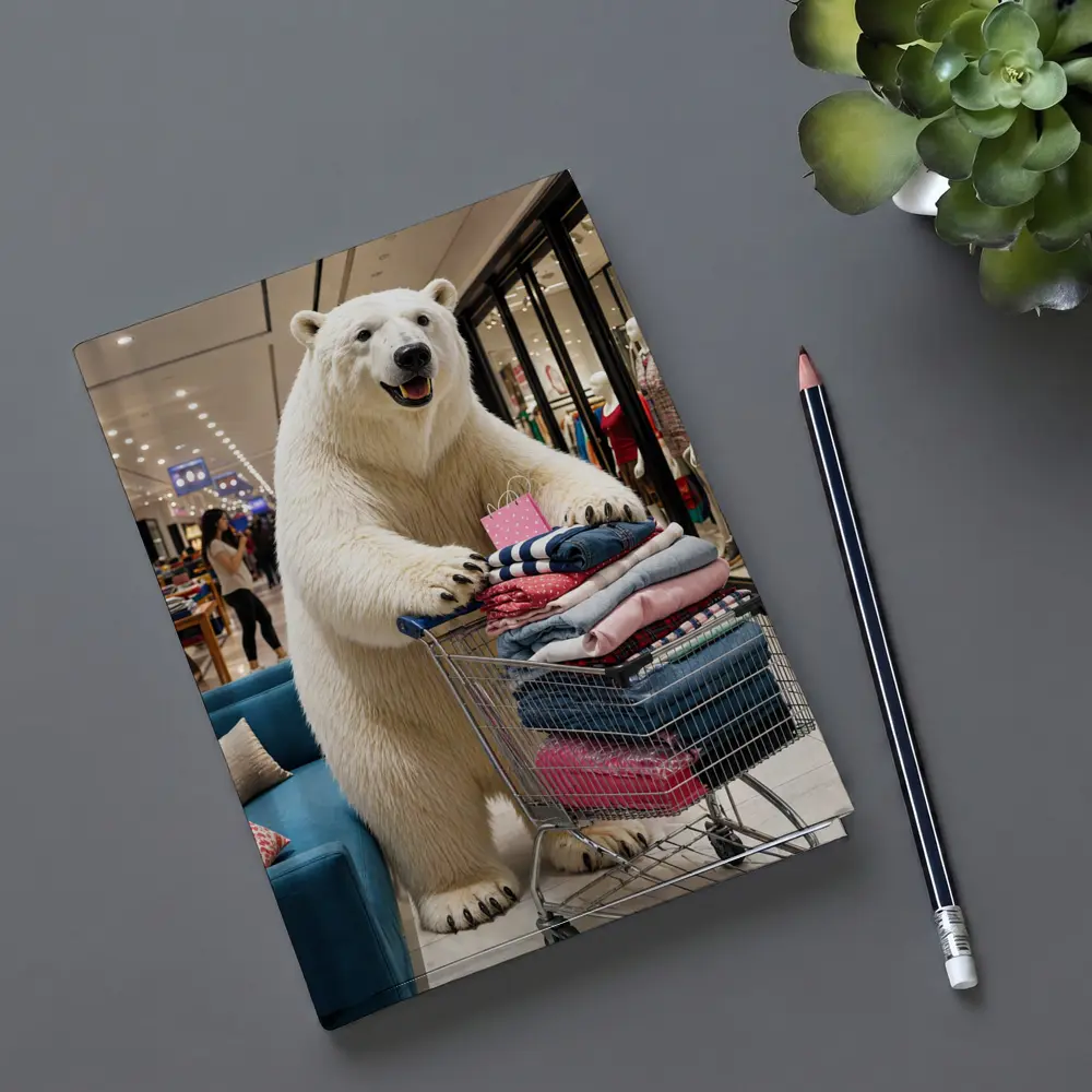 Polar Bear Shopping Cart Fashion Mall – Notebooks