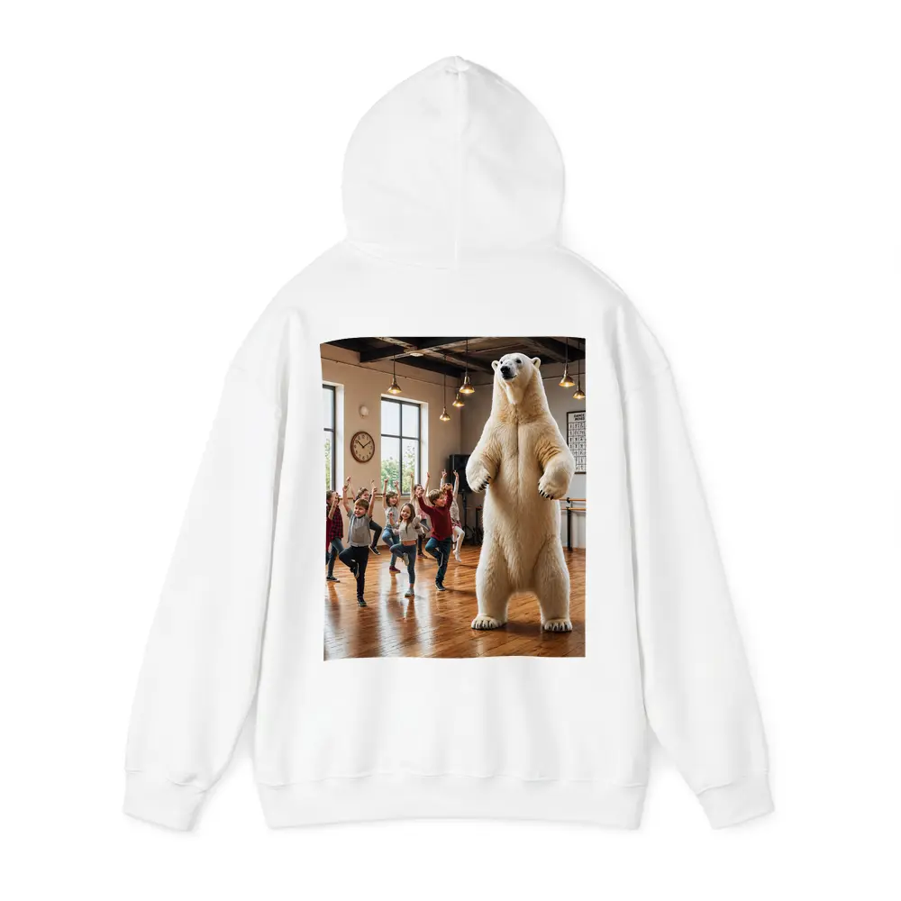 Polar Bear Dancing With Kids In Studio – Hoodies