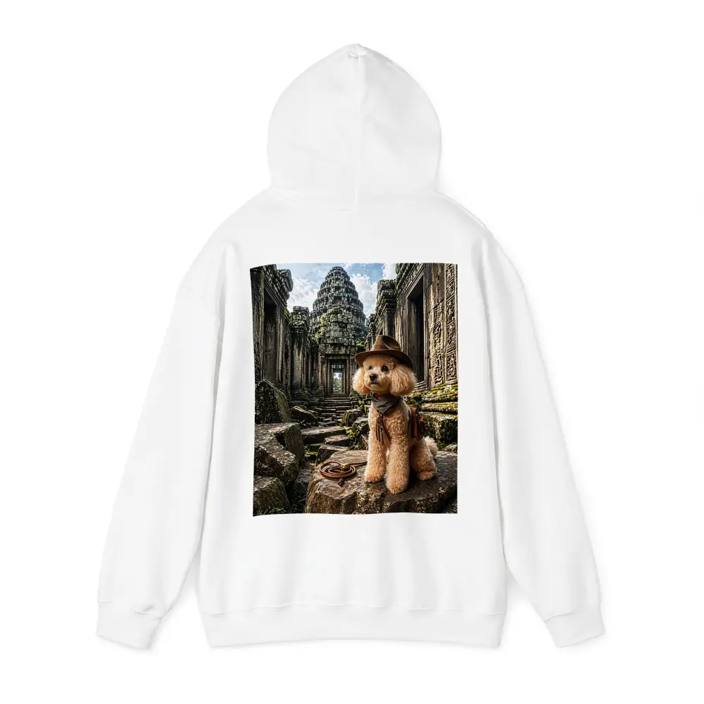 Poodle Adventurer Explorer Ancient Temple Ruins – Hoodies