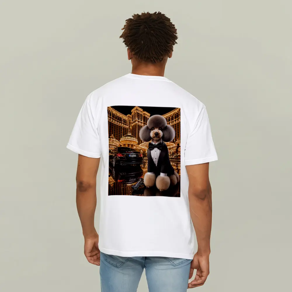 Poodle Tuxedo Spy Las Vegas Casino Night – T-Shirts