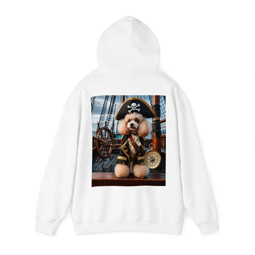Poodle Pirate Captain on Sailing Ship – Hoodies