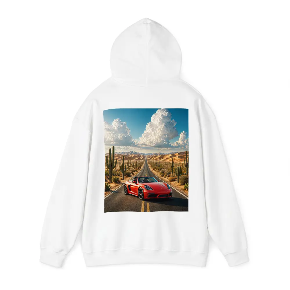 Porsche 718 Boxster Red Desert Road – Hoodies