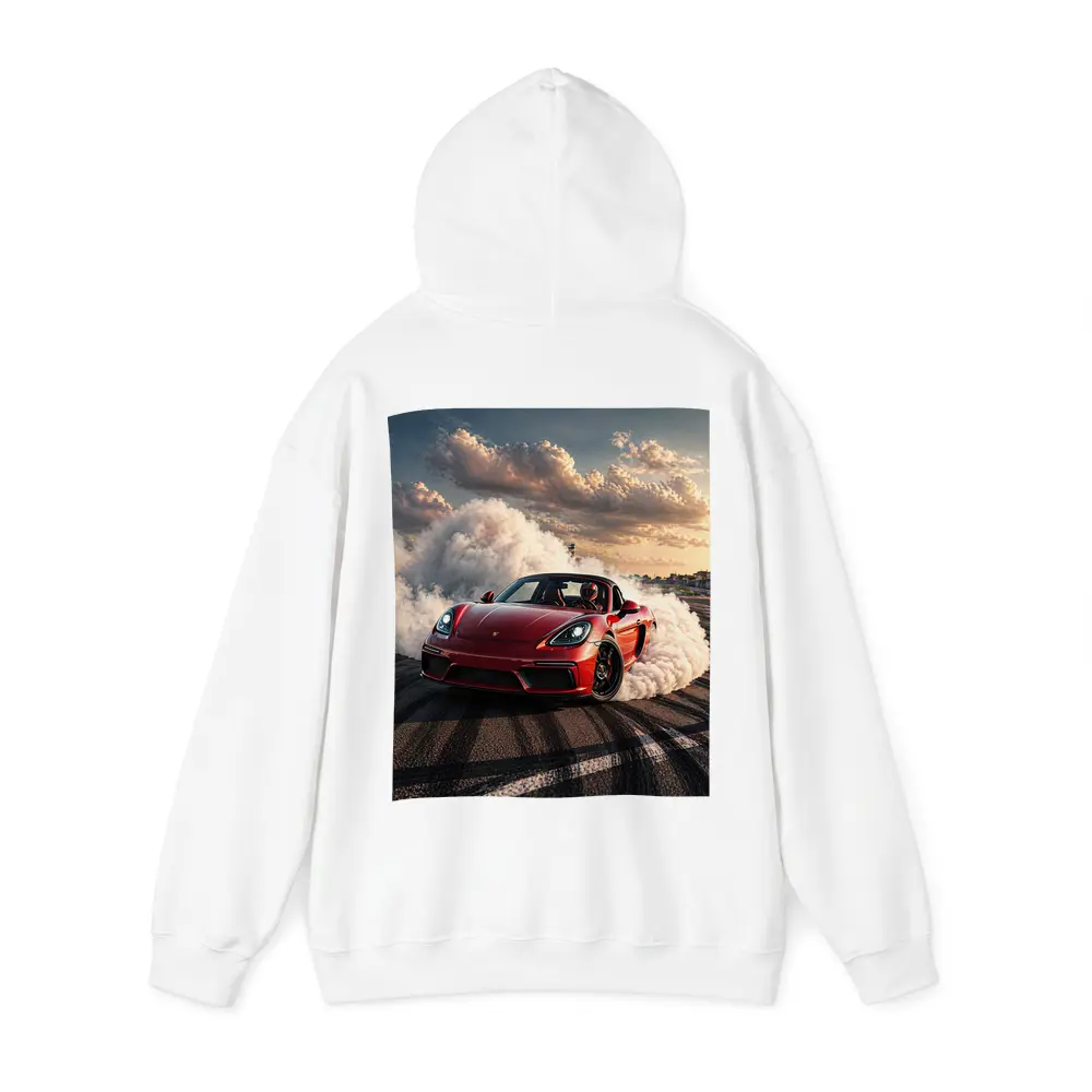 Porsche Boxster Red Drift Smoke Track – Hoodies