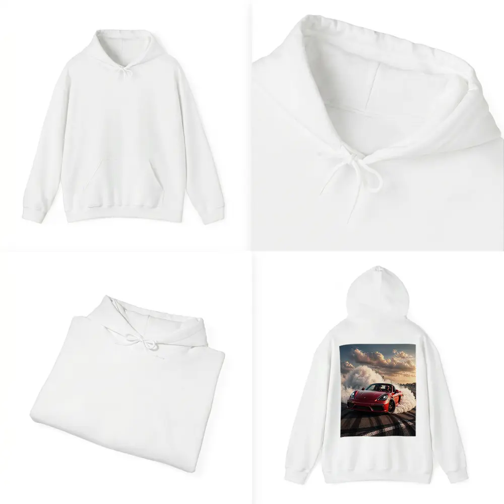 Porsche Boxster Red Drift Smoke Track – Hoodies