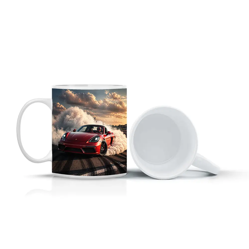 Porsche Boxster Red Drift Smoke Track – Mugs