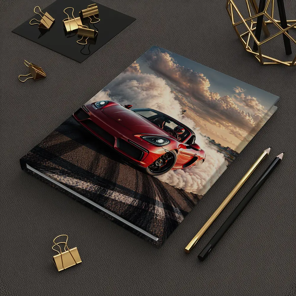Porsche Boxster Red Drift Smoke Track – Notebooks