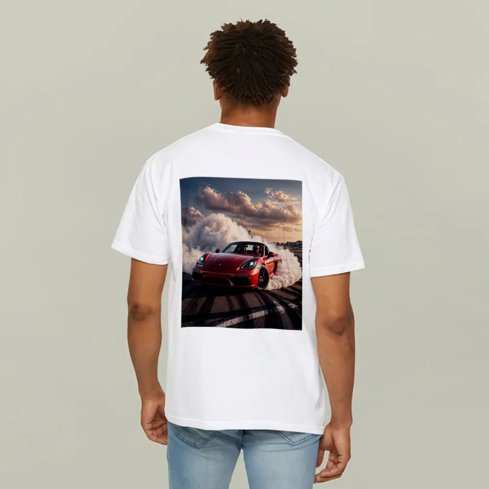Porsche Boxster Red Drift Smoke Track – T-Shirts