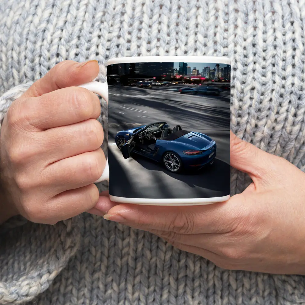 Porsche 718 Boxster S Blue City Highway – Mugs