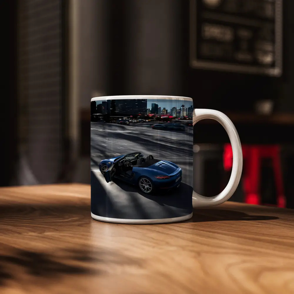 Porsche 718 Boxster S Blue City Highway – Mugs