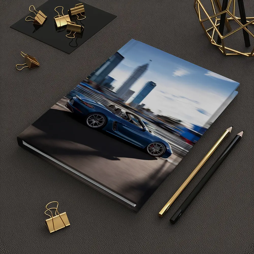 Porsche 718 Boxster Blue City Skyline – Notebooks