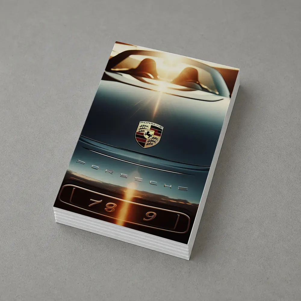 Porsche Boxster Hood Close Up Sunset Light – Postcards